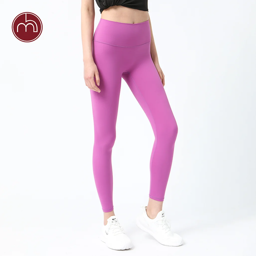

Sodalemon Yoga Leggings Seamless No Front Awkward Line High Waist Sport Pants Fitness Gym Elastic Tight Without Running Leggings