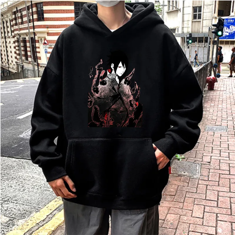 

Anime Naruto Hoodie Harajuku Graphic Print Men Streetwear Anime Cosplay Japanese Streetwear Couple Clothes Men Clothing