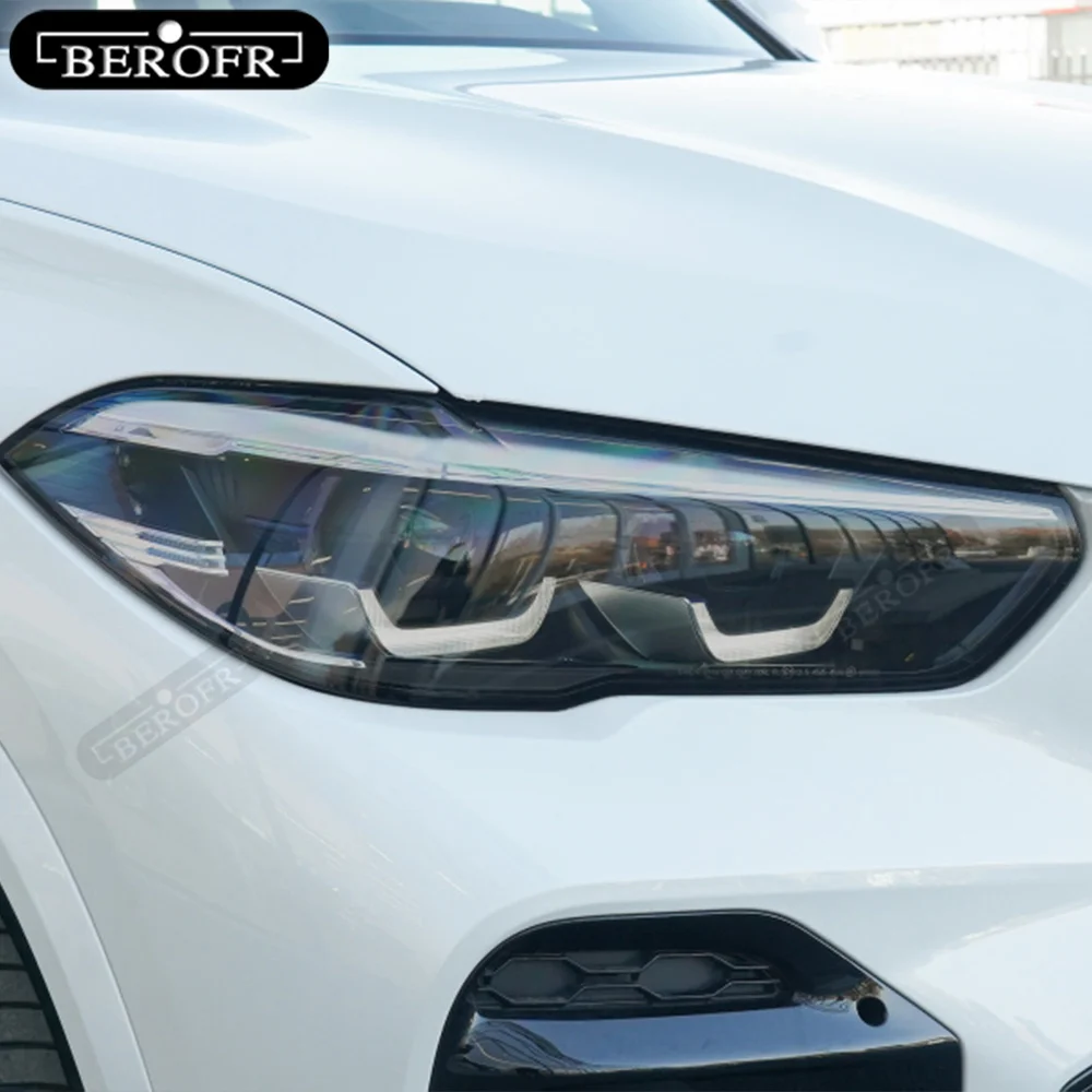 Для BMW X1 F48 X2 F39 X3 F25 G01 X4 F26 G02 X5 F15 G05 X6 F16 G06 X7 тонировка автомобильной фары Дымчатая
