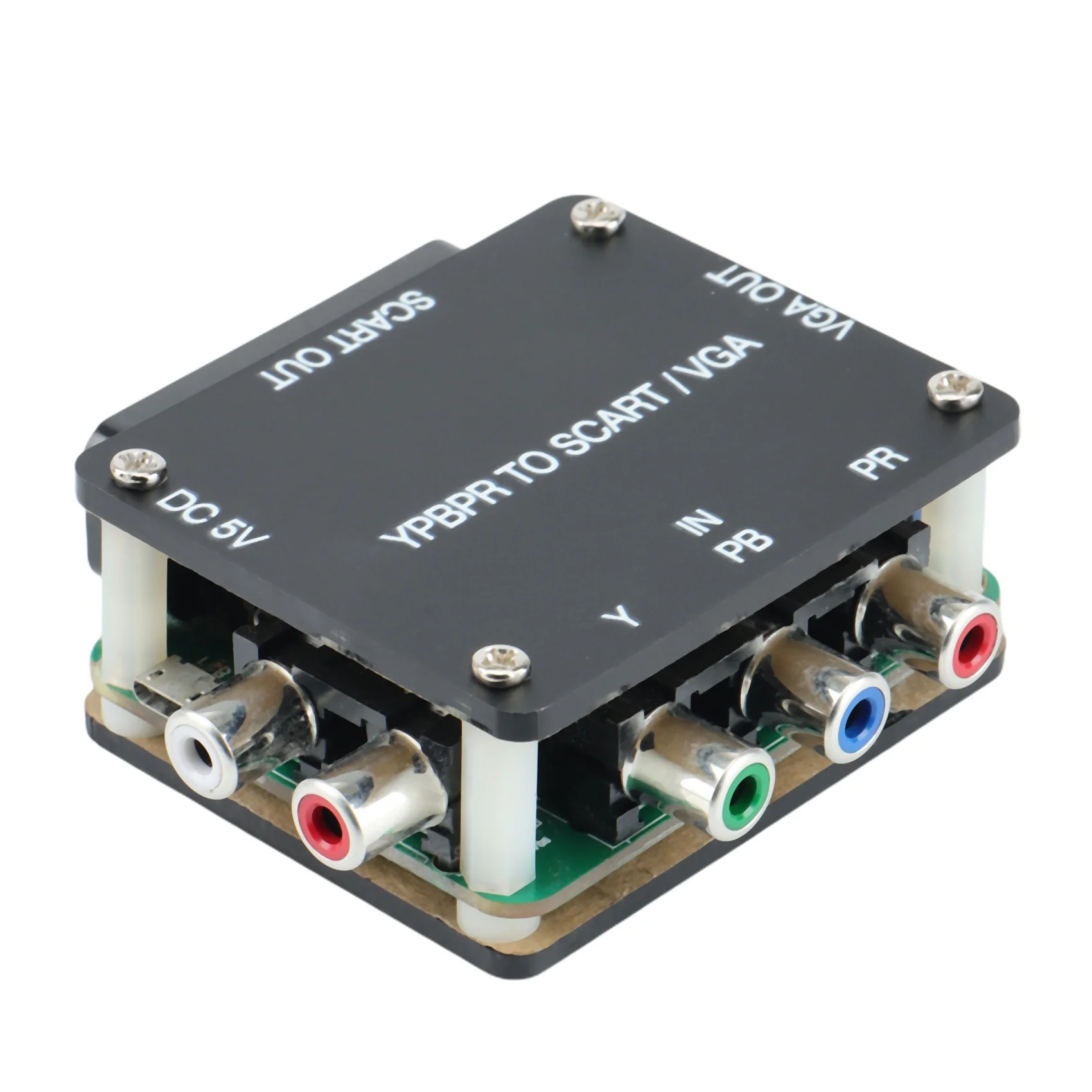 YUV TO RGBS YPBPR to SCART VGA Component Transcoder Converter Игровая консоль Color Difference