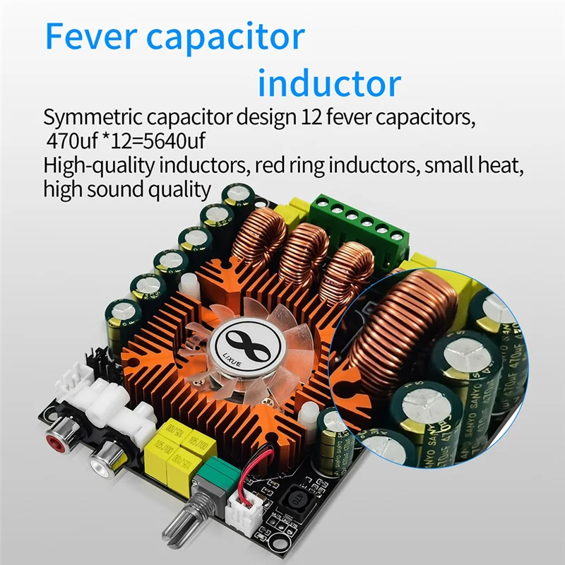 Фото 【B74A】TDA7498E 2,0 HIFI стерео модуль, 2 шт., 160 Втx2, плата цифрового усилителя мощности высокой мощности BTL, 220 Вт, поддерж №3