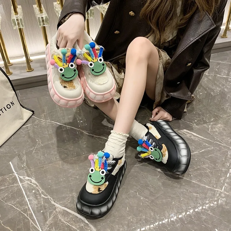 5 см Kawaii толстая подошва губка торт женская обувь для скейтбординга модная