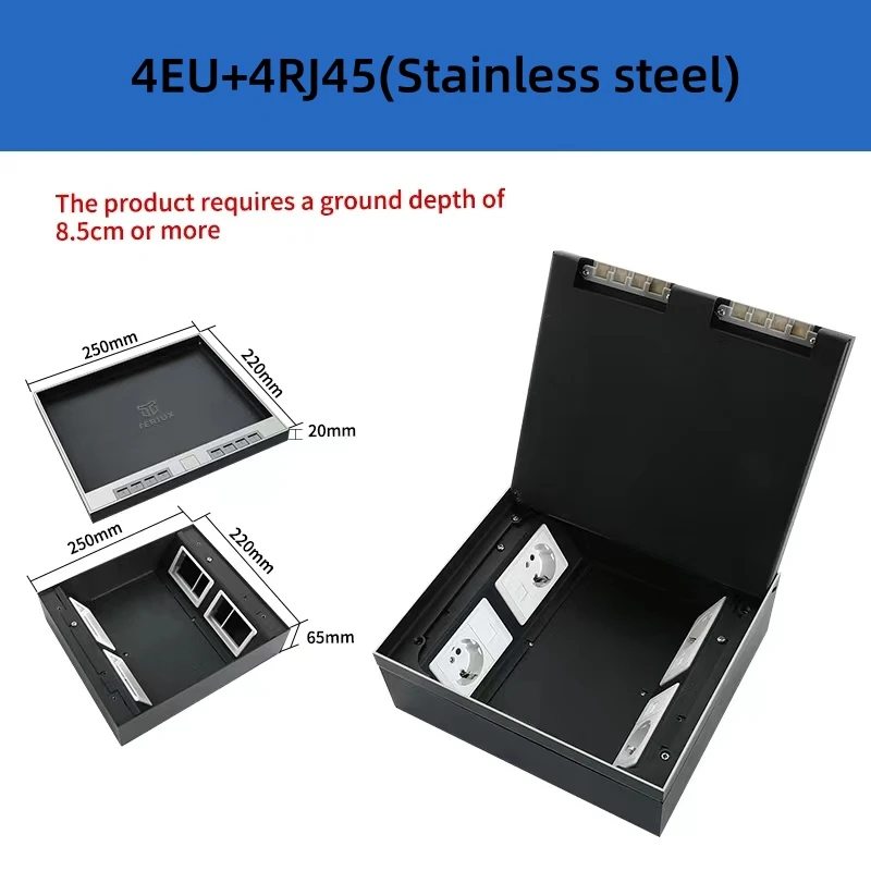 

Мраморная напольная розетка, европейская розетка, встраиваемая напольная розетка под заказ, напольная розетка 250 В, Встроенная розетка от производителя