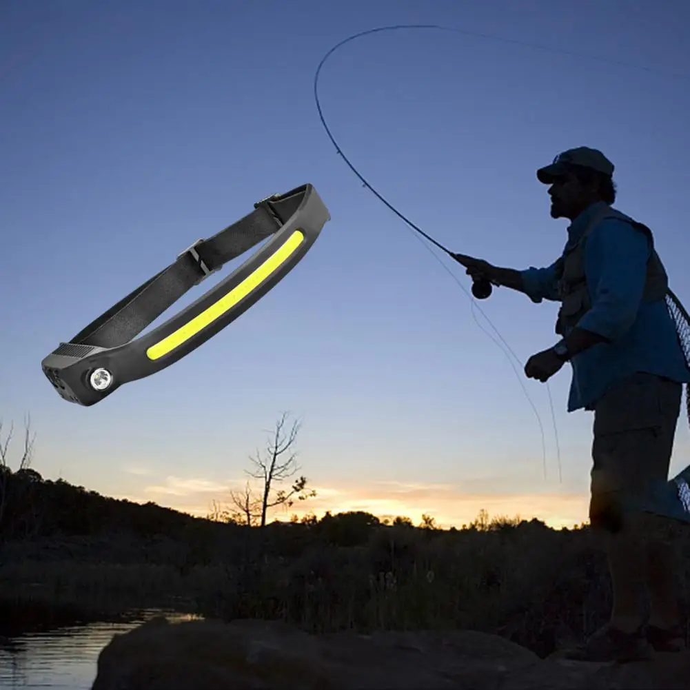 Rechargeable Convenient Wide Irradiation Angle Camping Flashlight Outdoor Headlight Lamp LED Headlight for Travel