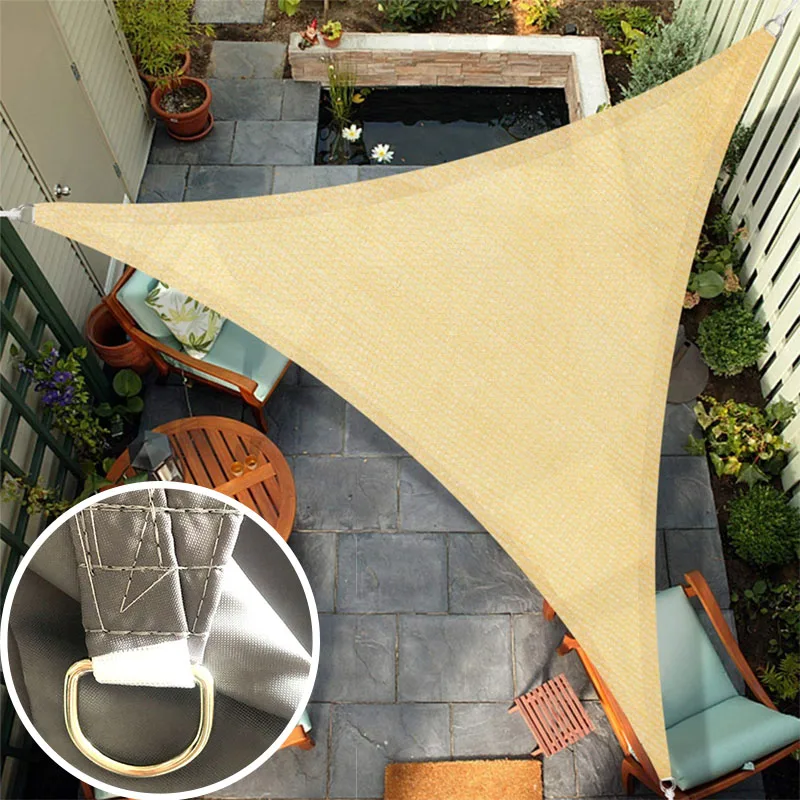 Плотный солнцезащитный козырек 3x4x5 м, наружный трехсторонний садовый навес, навесы для двора, водонепроницаемые автомобильные солнцезащитные тканевые летние навес