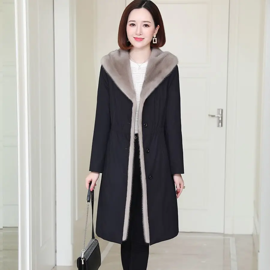 Super Hot Winter Women's Coat Faux Fur Coat Long Coat Thicken Women's Overcoat Detachable Inner Tank