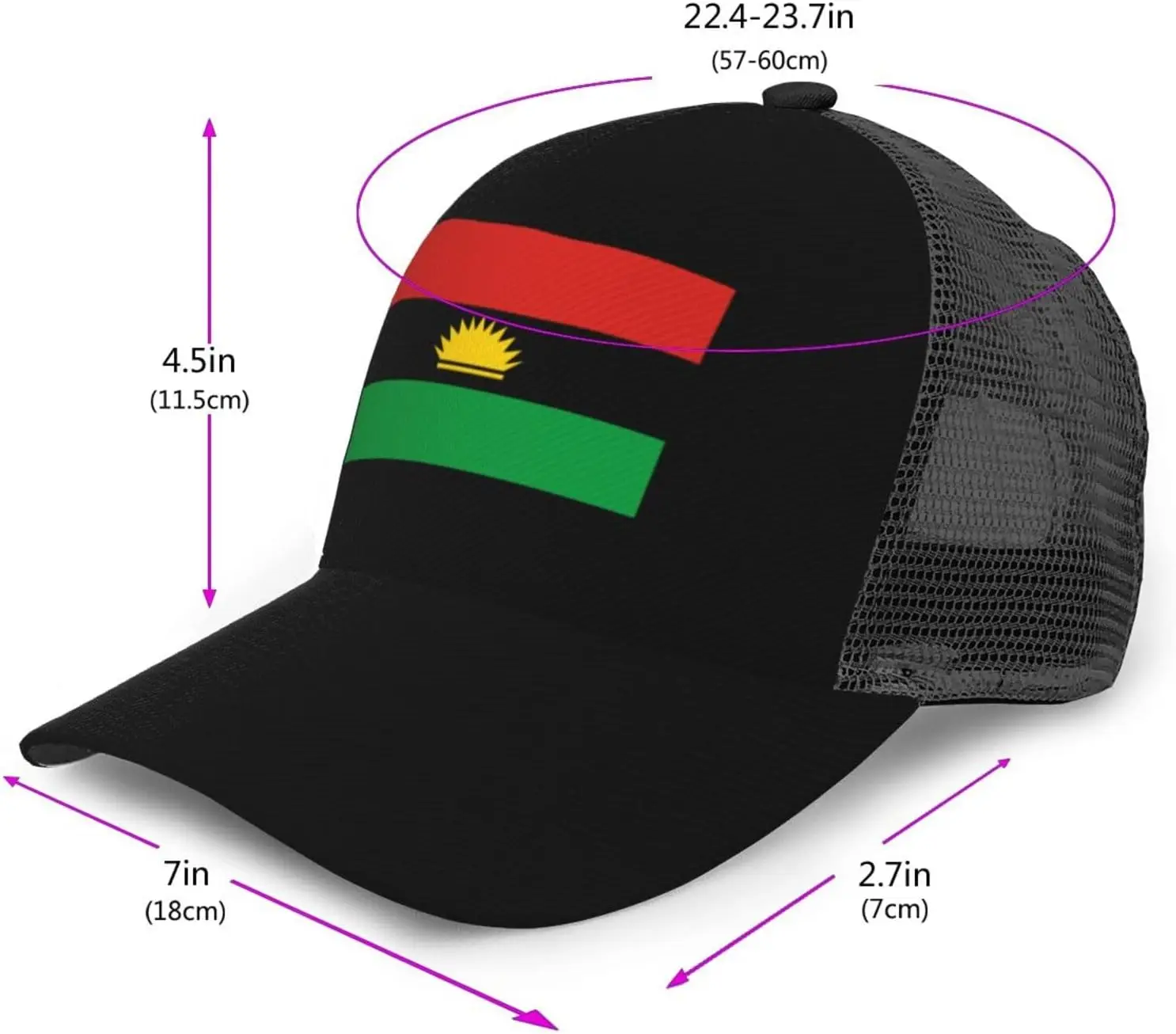 Бейсбольная кепка с флагом Джафра унисекс регулируемая уличная бейсбольная