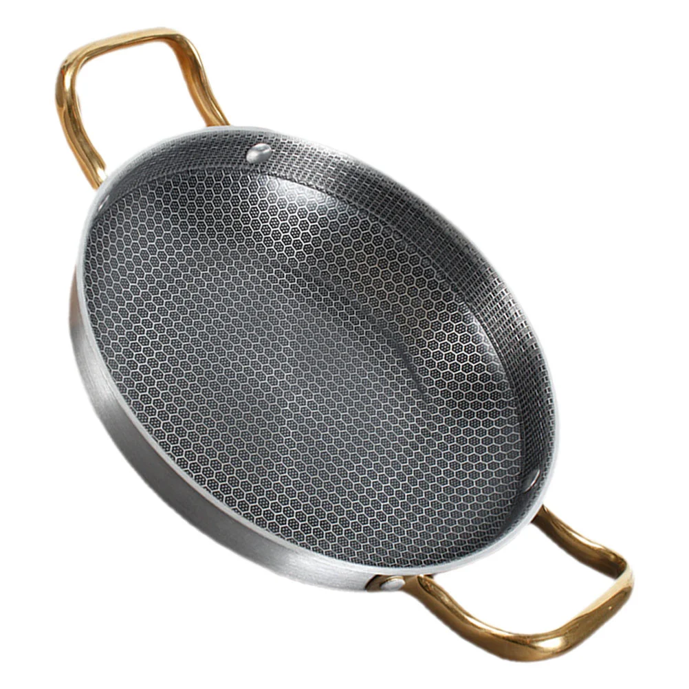 

Fry Pan Outdoor Cooking Stainless Steel Frying Skillet Rice Cooker Kitchen Cookware Honeycomb Nonstick Egg Non-stick