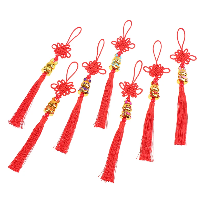 

2023 New Year Gift Rabbit Decoration Home Pendant Hanging Ornaments for Home Car Knot Tassel Pendant Decoration Keychains