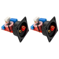 2 pcs 80w 2 way hi fi speaker frequency divider crossover filters with junction box