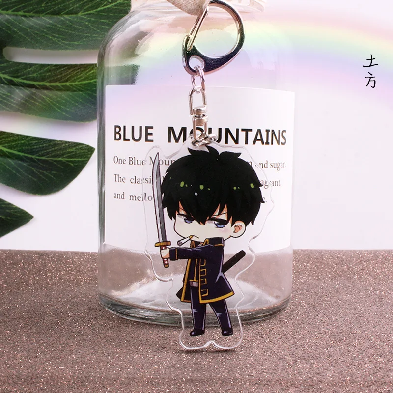 Okita Sougo Gintoki Shinpachi женский брелок для ключей мужской милый с подвеской сумки