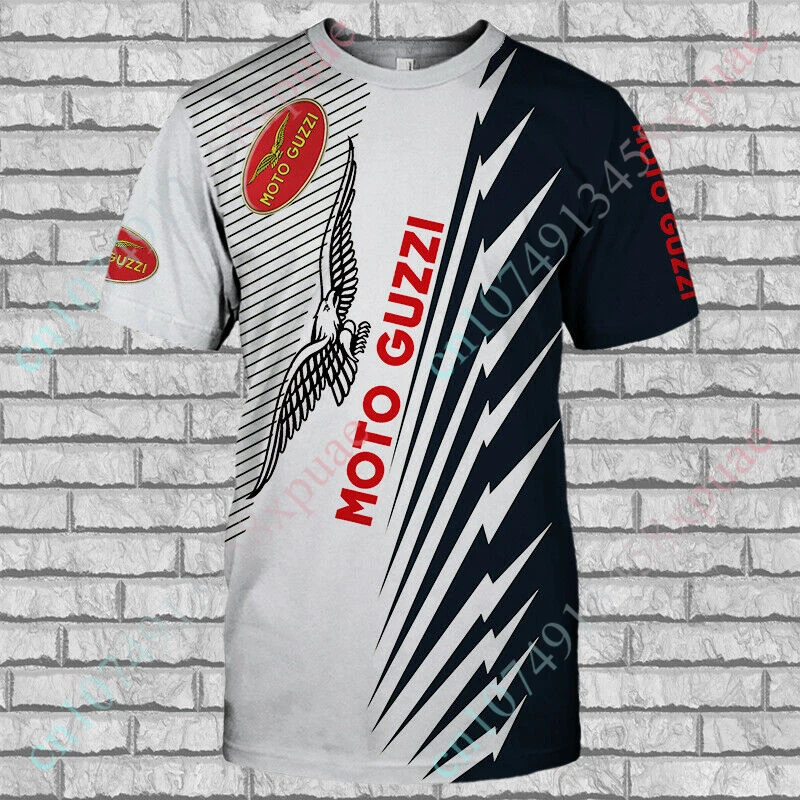 

Moto Guzzi T Shirt For Men Women Unisex Clothing 3D Printing Short Sleeve Top Casual Breathable T-shirts Anime Oversized T-shirt