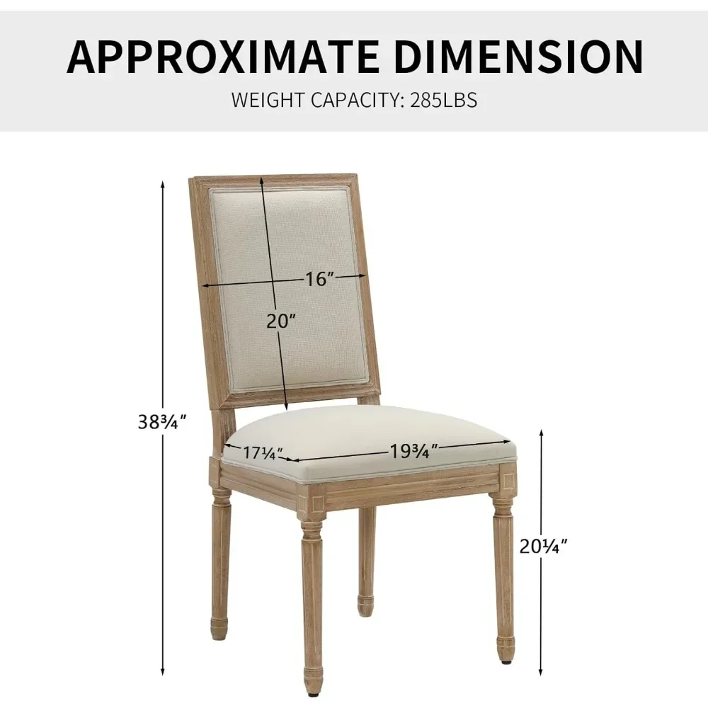 Набор из 4 стульев с круглой спинкой ножки массива дерева для кухни столовой