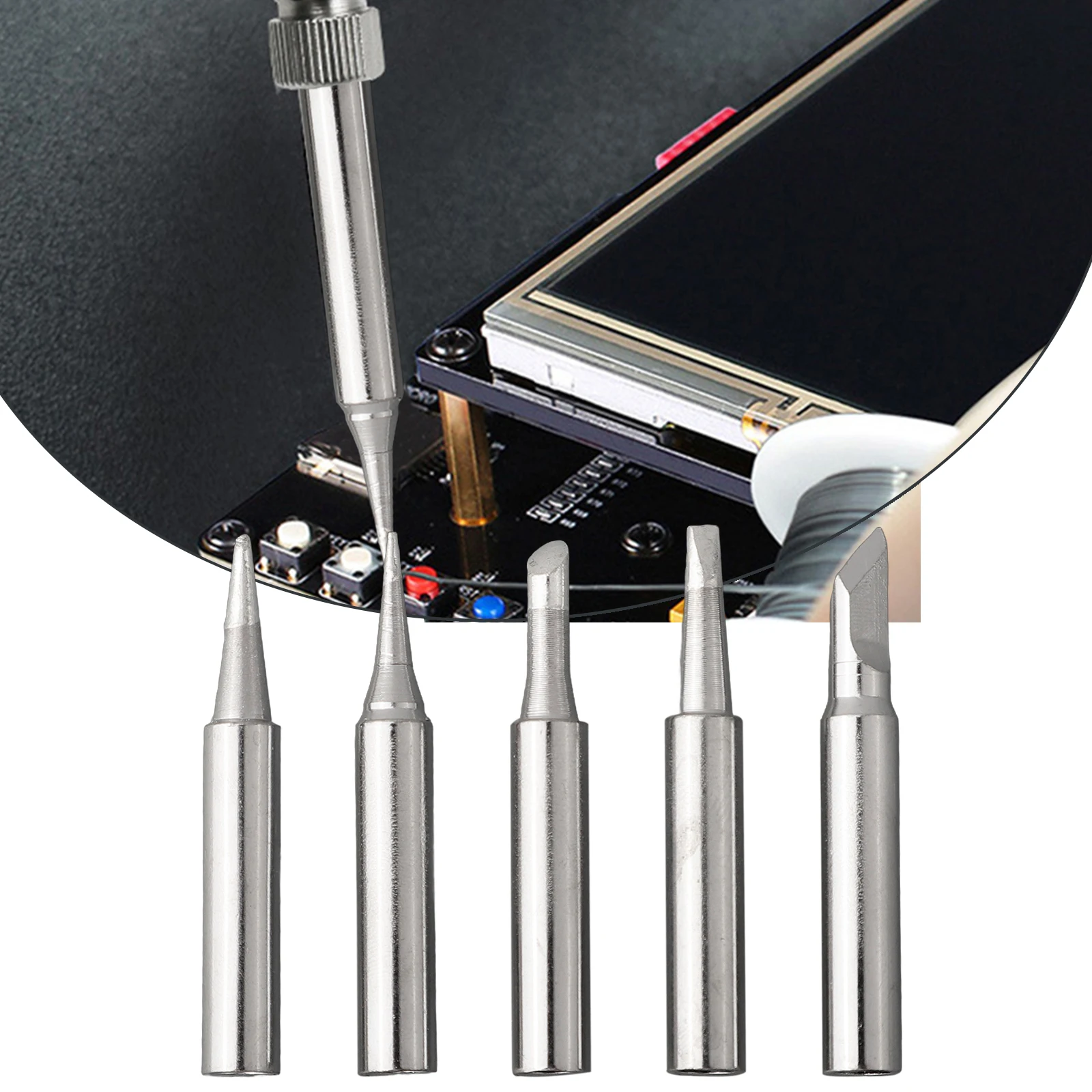 5 шт. сменное жало для паяльника 936 I + B 2 4D 3C K бессвинцовая сварочная головка