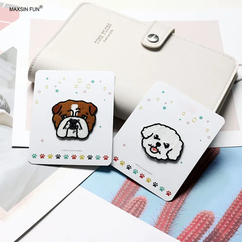 Милая плюшевая собака 1 шт. наклейка на одежду сумки шляпы аксессуары сделай сам