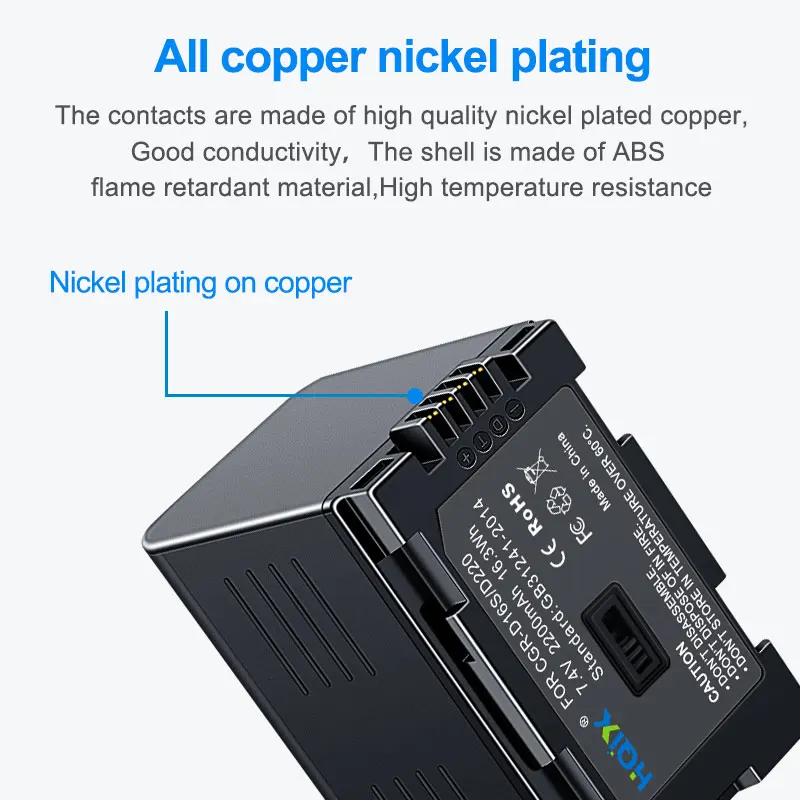 HQIX для Panasonic NV-DS68 DS7 DS77 DS8 DS88 DS99 DS150 DS200 D401 EX1 EX3 M20 EX21 RX66 GX7 Зарядное устройство камеры