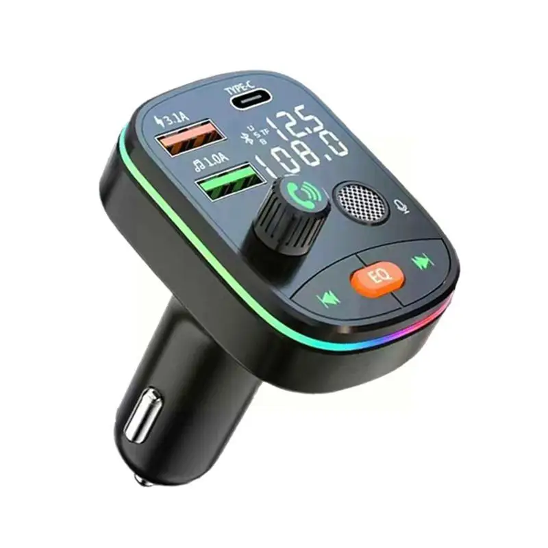 

Bluetooth 5.0 Wireless FM Transmitter Dual Display Dual Kit 20W Car Fast USB Modulator PD Handsfree Charging FM Charger G6J0