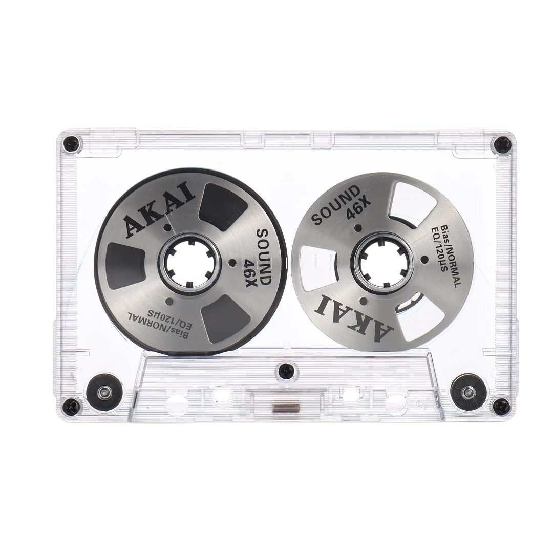 DIY Homemade Aluminum Reel Cassette 46 Min Blank  Audio Recording Cassette Tape