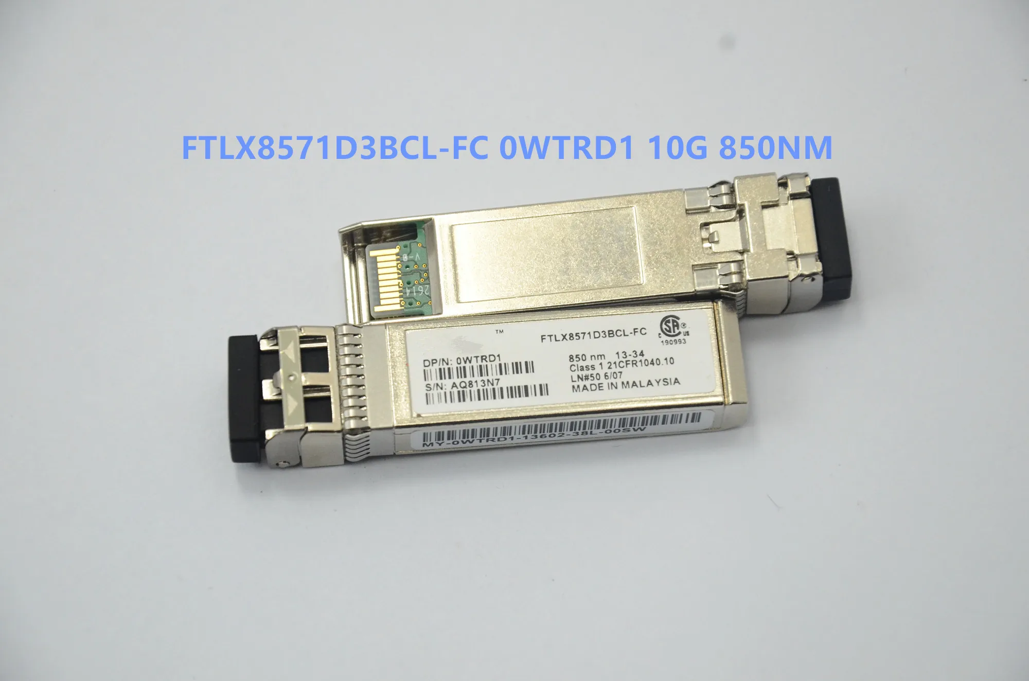 0N743D 0WTRD1 03G84K SFP-10G-SR/FTLX8571D3BCL FTLX8571D3BCL-FC FTLX8574D3BCL-FC FTLX8574D3BCL-DL/10G SR Module Optical Fiber