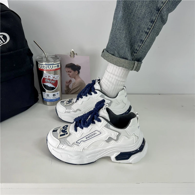 2023 New Platform Shoes for Women Daily Lightweight Casual Shoes Comfortable Soft Bottom Sneakers Women Shoes Zapatos Mujer