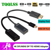 4k displayport to hdmi compatible adapter converter 4k mini display port male dp to female hd tv adapter video audio for pc tv