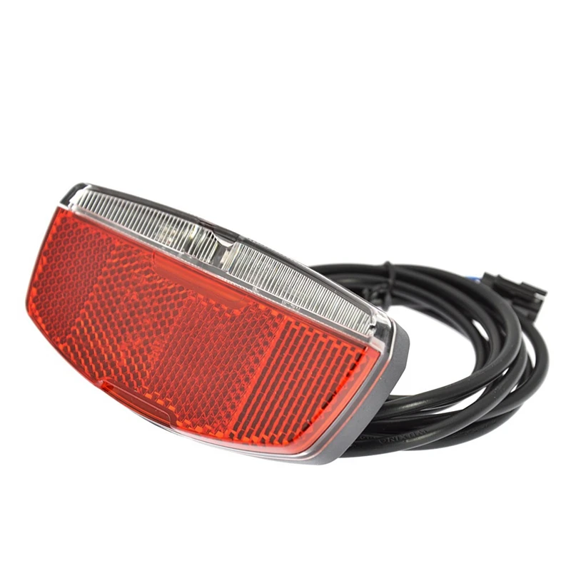 

Ebike Rear Light Electric Bicycle Taillight Input 6V- 48V LED Lamp With Bike Reflectors E-Bike Rear Light