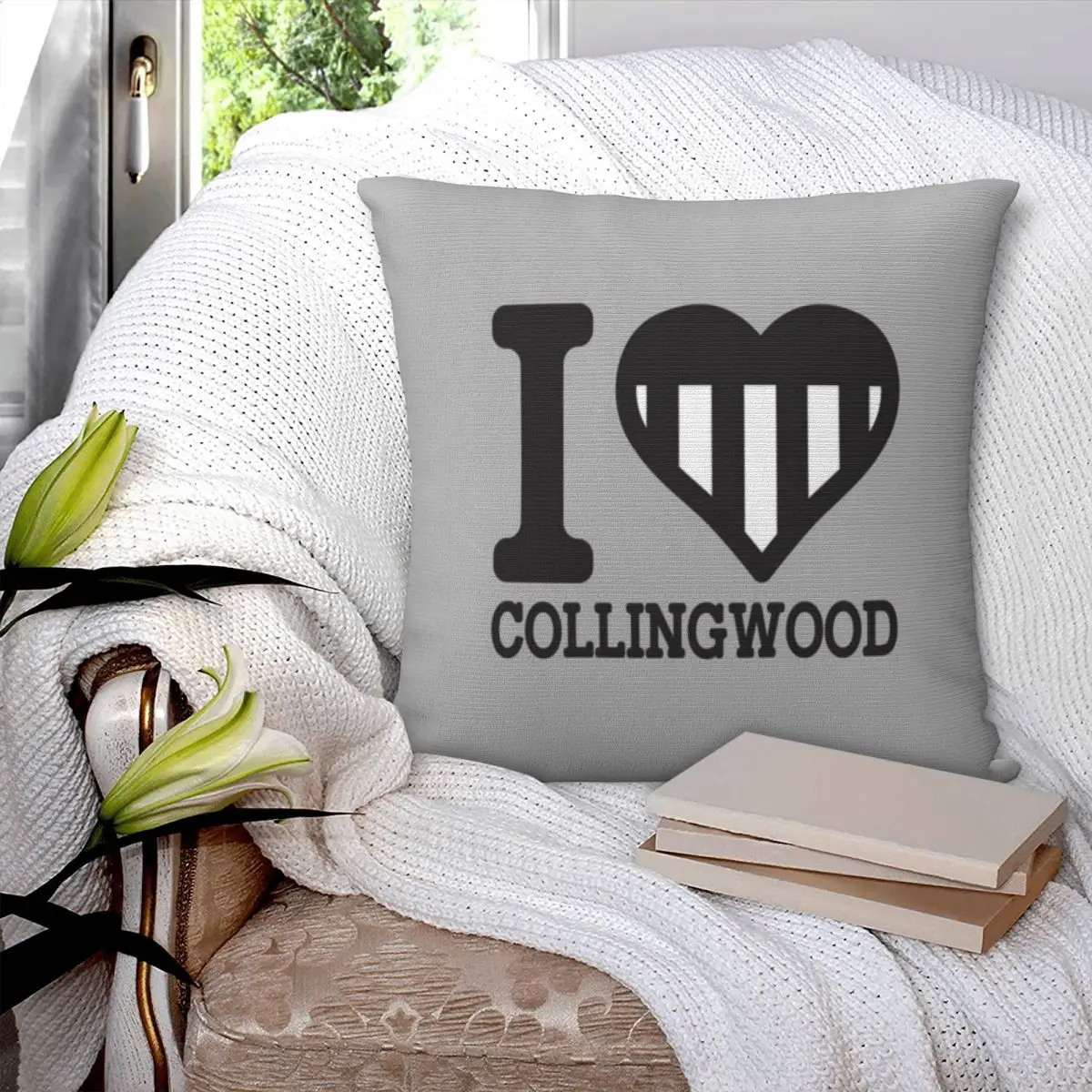 I Love Collingwood AFL AFLW Вдохновленная одежда Товар Футболки Леггинсы Юбка Маска Фартук