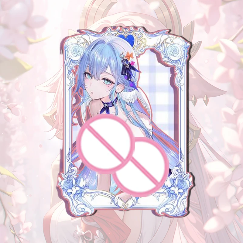 История богини персиковая вырезанная металлическая карточка Хатсуне Мику ОРУ
