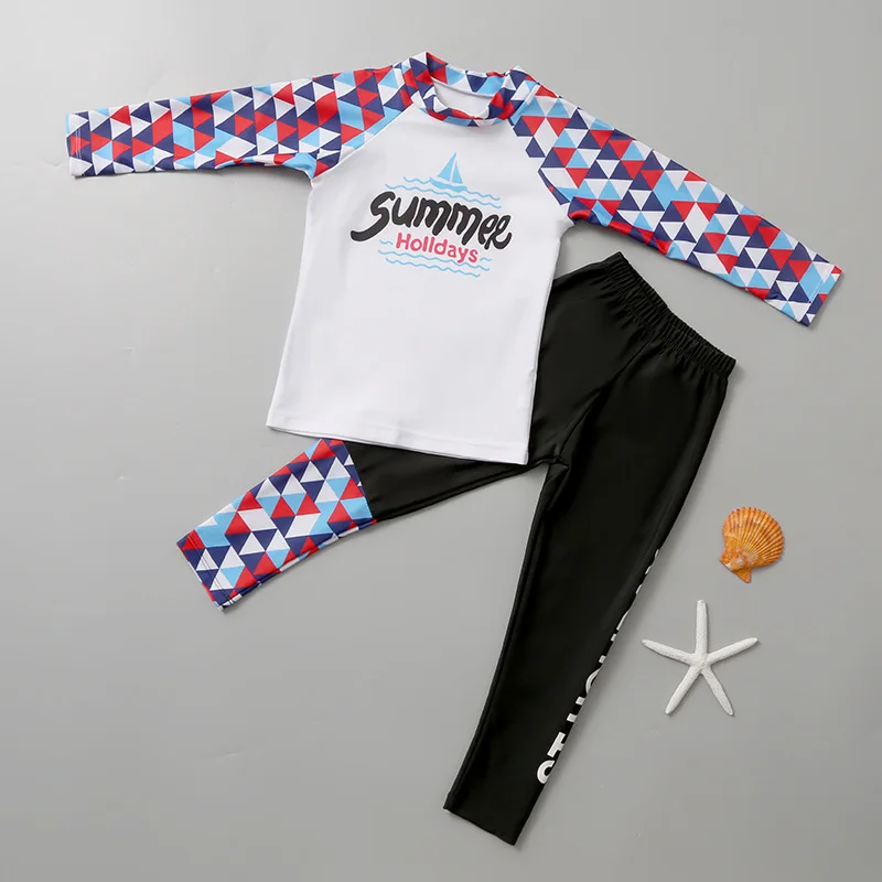 

Children's Swimsuit Girls SplitSwimwear Suit Sunscreen Quick-drying Long-sleeved Trousers Hot Spring Beach Swimwear