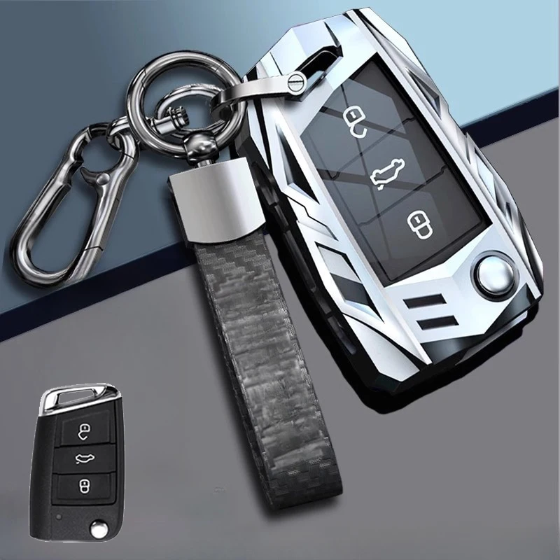 Автомобильный Умный брелок для ключей из цинкового сплава ТПУ чехол-держатель с