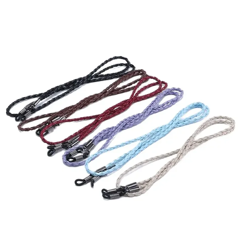 Ремешок для очков надежно сохраняет ваши очки из искусственной кожи вокруг шеи