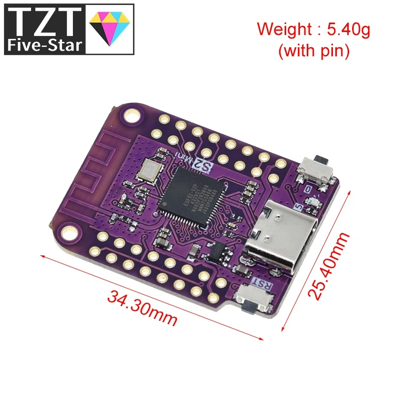 Мини-плата ESP32 S2 с поддержкой Wi-Fi |