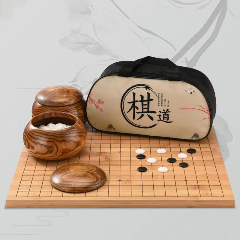 

Ornament Go Game Checkers Travel Family Wooden Table Box Children Party Go Game Backgammon Tabuleiros De Xadrez Chess Decoration