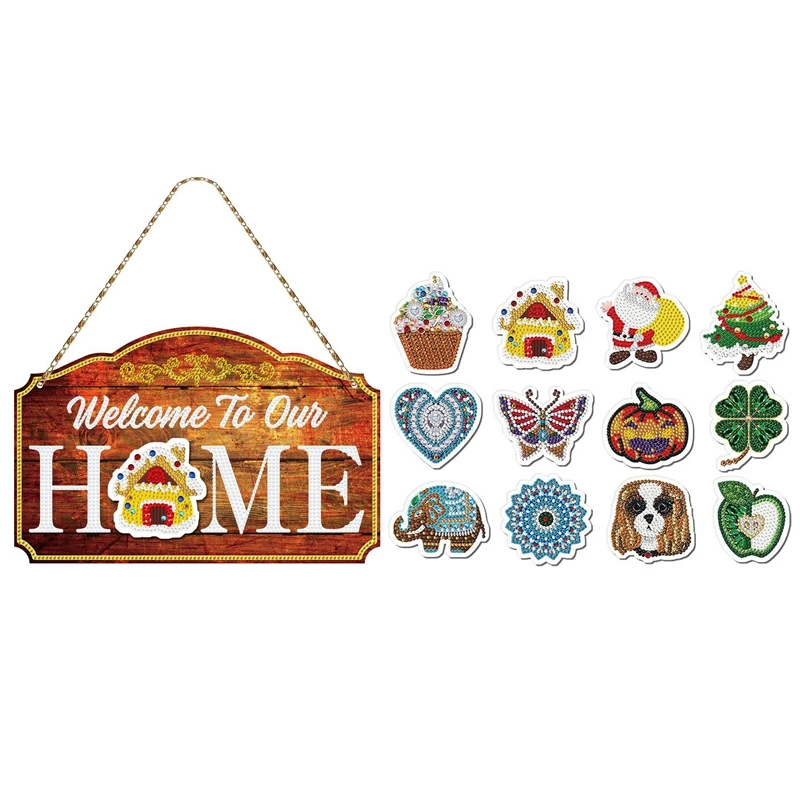 

Комплект настенных подвесок Стразы «сделай сам», рисунок, украшение для дома, художественные изделия, мягкая Магнитная подвесная картина