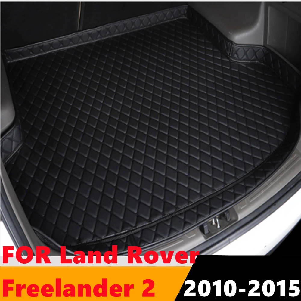 

Sinjayer Car Trunk Mat ALL Weather Auto Tail Boot Luggage Pad Carpet High Side Cargo Liner For Land Rover Freelander 2 2010-2015
