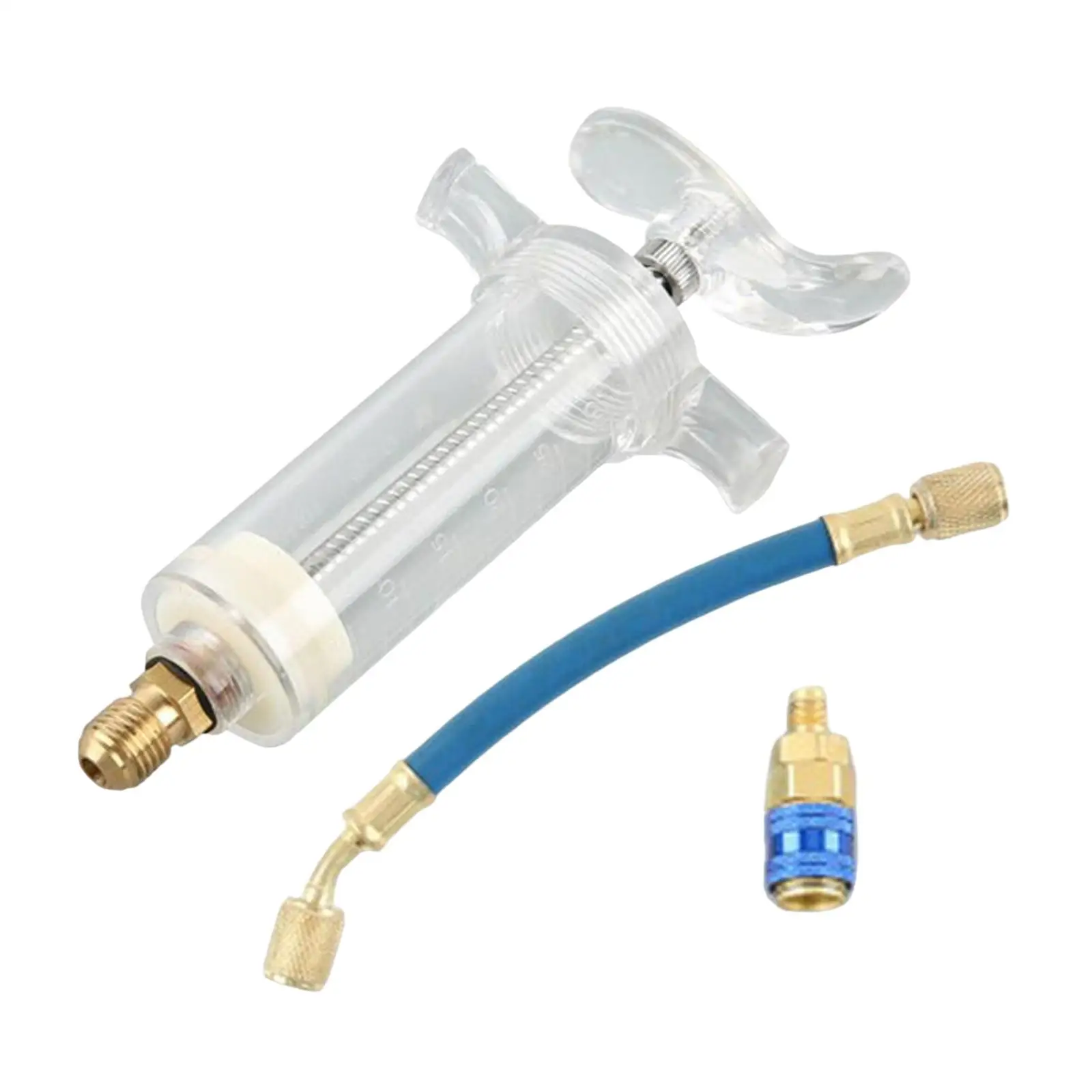 

Oil Dye Sampler Injector 30ml 1oz Car Accessory 1/4inch SAE R134A Fluorescent Dye Injector