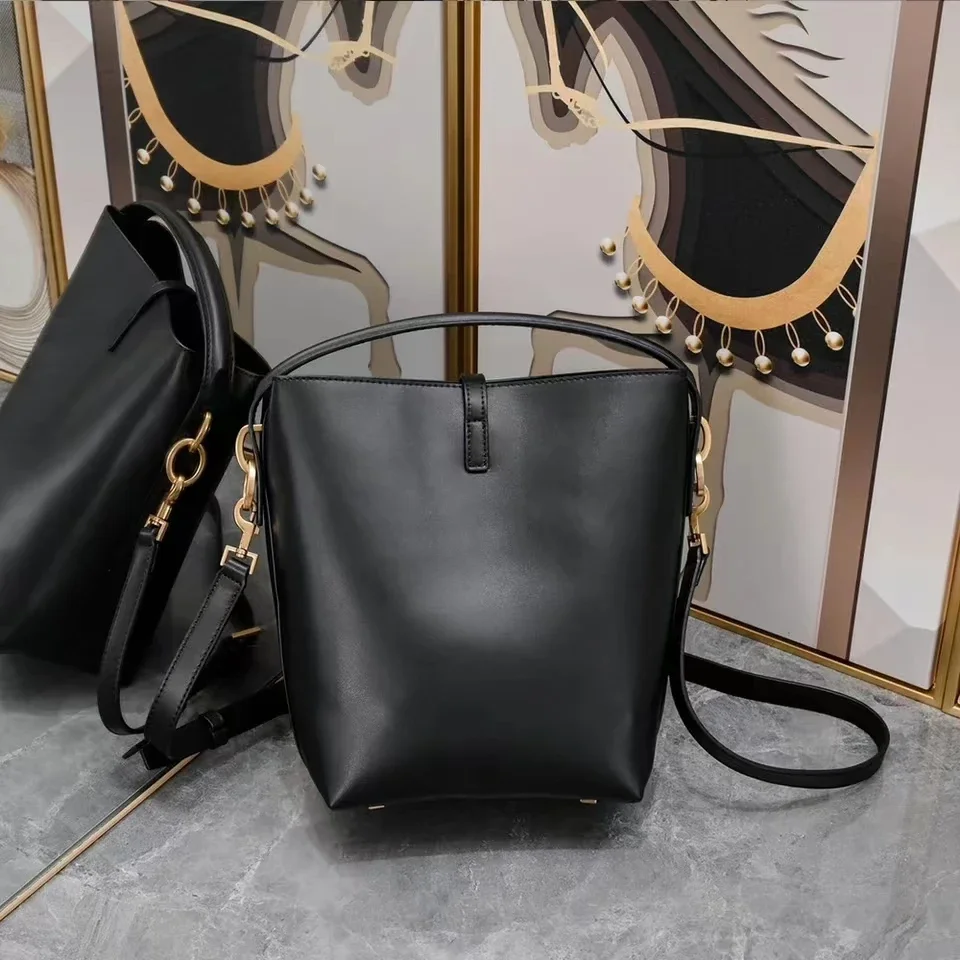 

Y Original Women's Bucket Bag Genuine Luxury Designer Female Handbag Large Capacity Single Shoulder Bags Lady Top Crossbody Bag