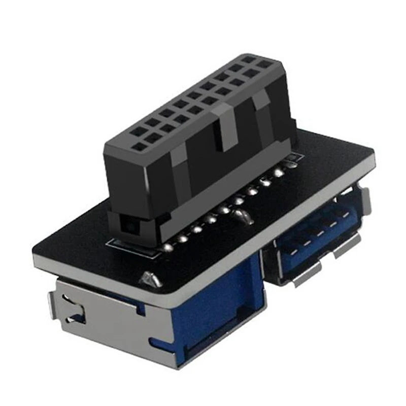 

Новинка 20-контактный к двойному USB 3,0 адаптер Соединительная материнская плата для настольного компьютера 19-контактный/20-контактный разъем ...