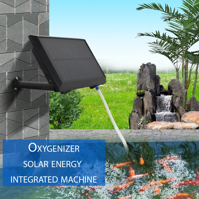 

Solar Powered Oxygenizer One Machine For Outdoor Fish Pond Box Fishing Garden Decoration Aquarium Water Pump