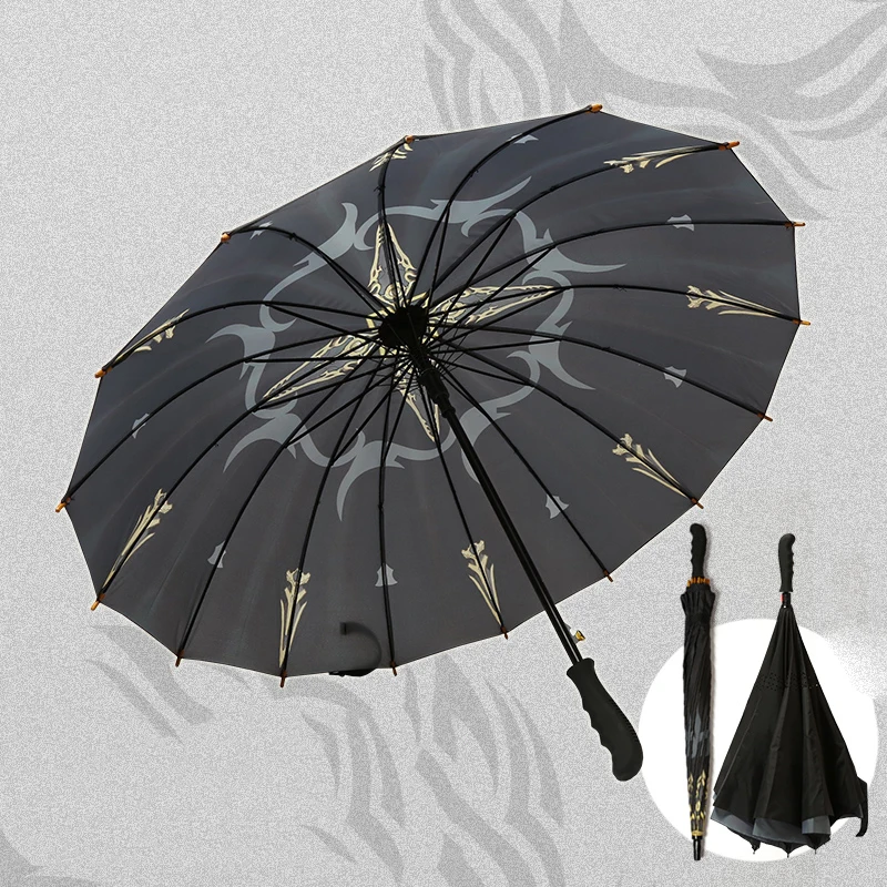 Automatic Katana Umbrella Large Outdoor Rains Men Samurai Strong Umbrella Windproof Black Paraguas Mujer Household Merchandises