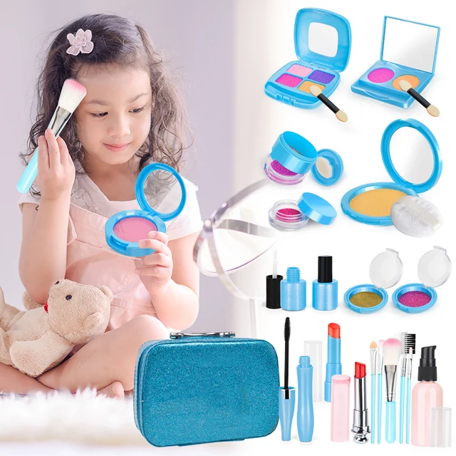 Girl Pretend Play Make Up Toy Simulation Cosmetic Makeup Set Princess Play House Kids Educational Toys Gifts For Girls Children 2