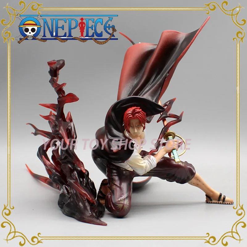

Presale One Piece Figure Red Hair Shanks 17.5cm PVC Squatting The Shanks Action Figure Pvc Figurine Anime Collection Model Toys