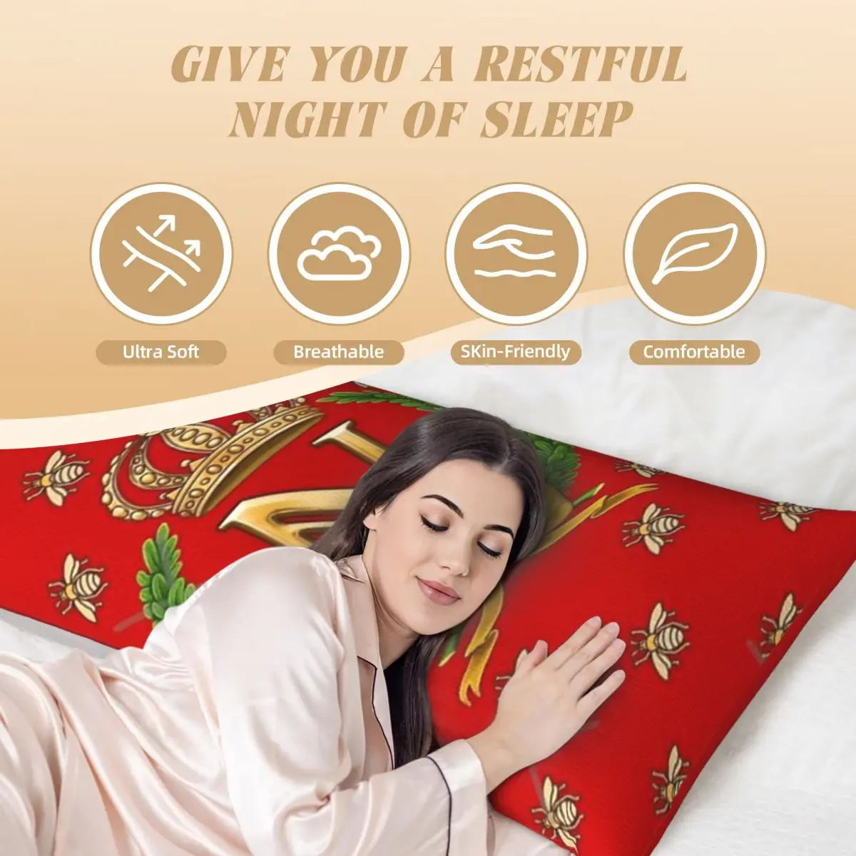 Наволочка с длинным телом Lɾmpereur Tribute Наполеон 20x60 дюймов наволочка ярких цветов