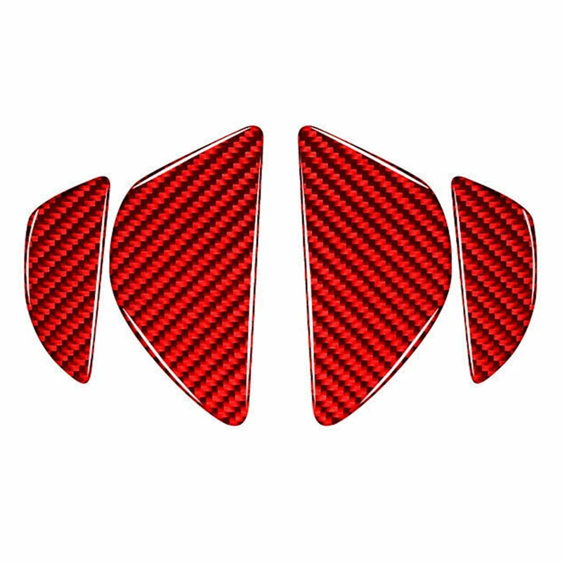 

Carbon Fiber Red Interior Door Bowl Panel Trim Cover Door Handle Accessories Sticker for Volvo S60 V60 XC60 10-18