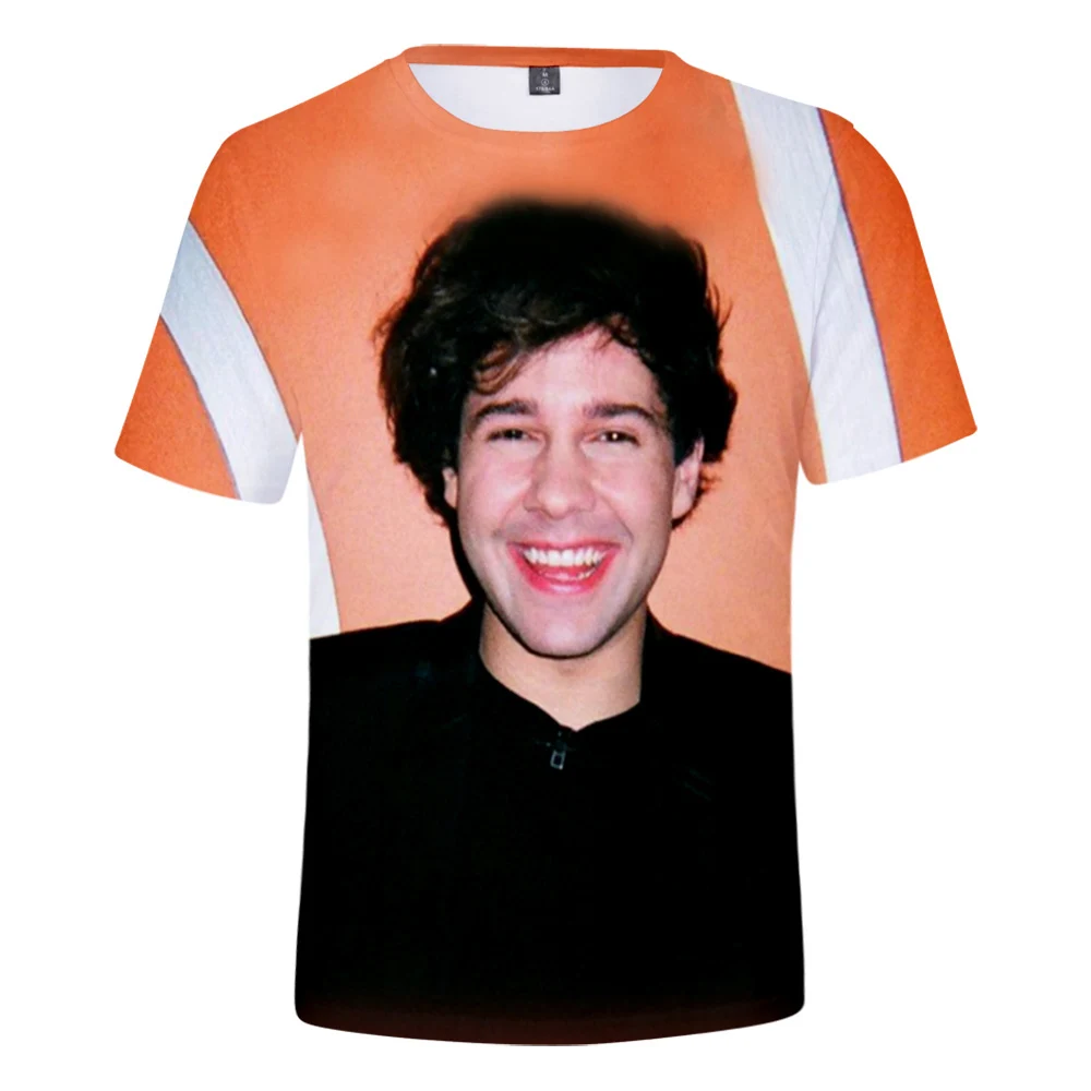 

David Dobrik Tshirt 3D O-Neck Women Men's Tshirt Summer Short Sleeve Harajuku Streetwear American Comedy Actor Clothes Plus Size