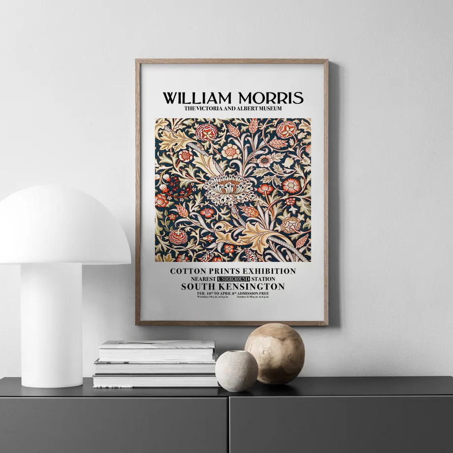 

Abstract William Morris Colorful Flower Wall Art Canvas Painting Nordic Posters And Prints Wall Pictures For Living Room Decor