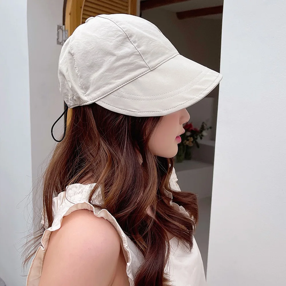 Four Seasons Women Bucket Hats Bob Caps For Female Cotton Solid Color Mesh Design Anti-Uv Half Brim Personality Kpop YF0129