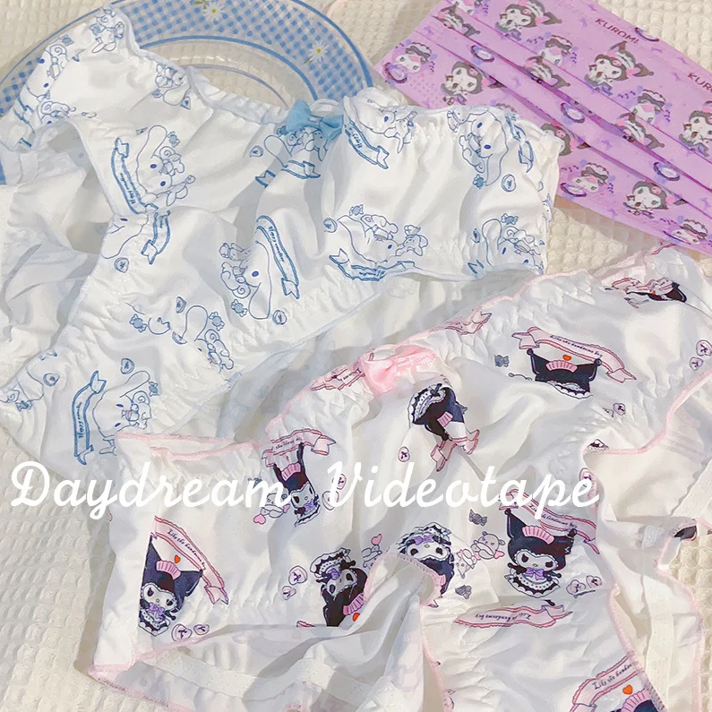 

Sanrio Kuromi Cinnamoroll Woman Underwear Cartoon Cotton Panties Cute Pattern Women Panties Lingerie Briefs Intimate Pantys