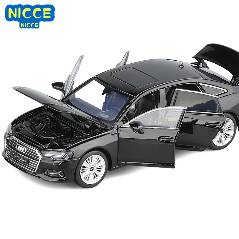 

Nicce 1:32 New AUDI A6 A8 Simulation Alloy Car Model Diecast Toy Car 6 Doors-Opened Sounds Lights for Children Birthday Gifts