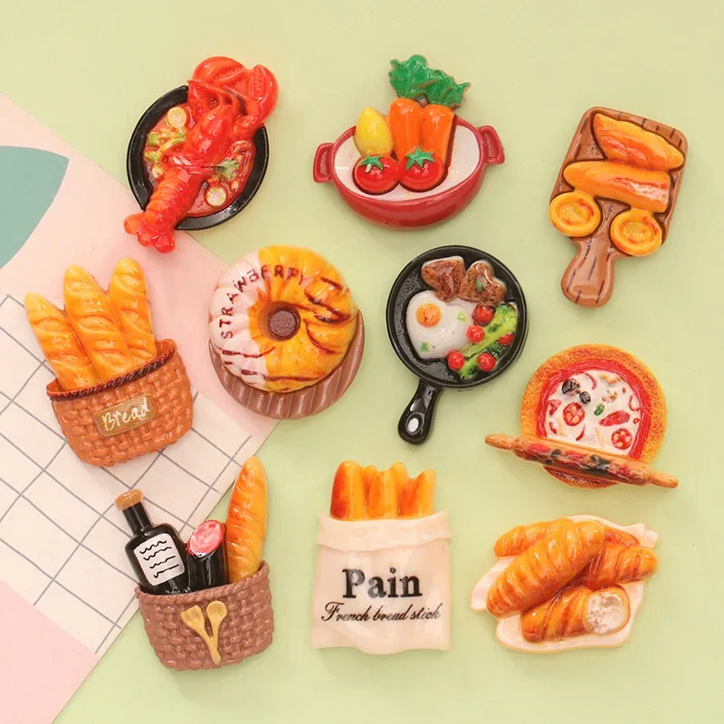 10 шт. имитация еды игрушка горячий горшок хлеб омар пицца сделай сам кремовый